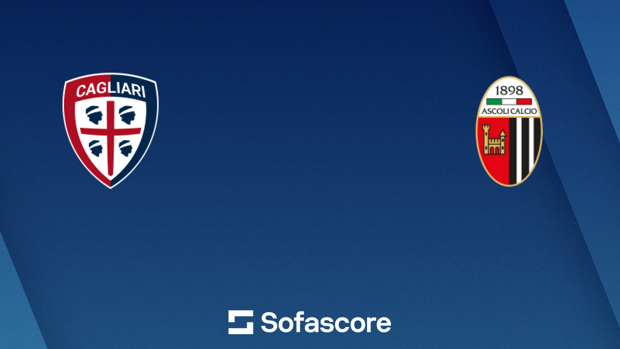Cagliari vs Ascoli live score, H2H and lineups | Sofascore, image size:2130x1200
