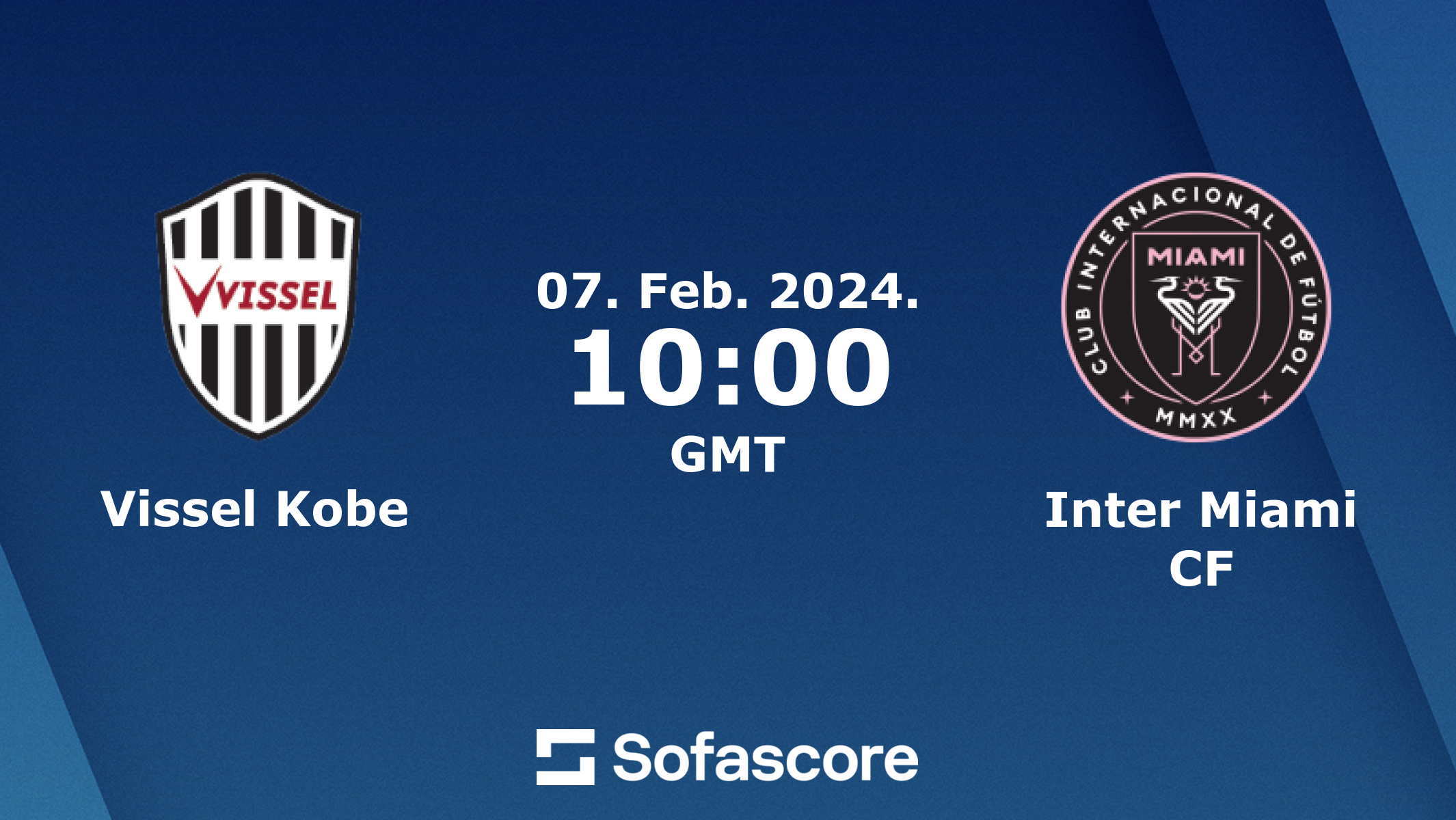 Vissel Kobe - Inter Miami CF skor langsung, H2H, dan daftar