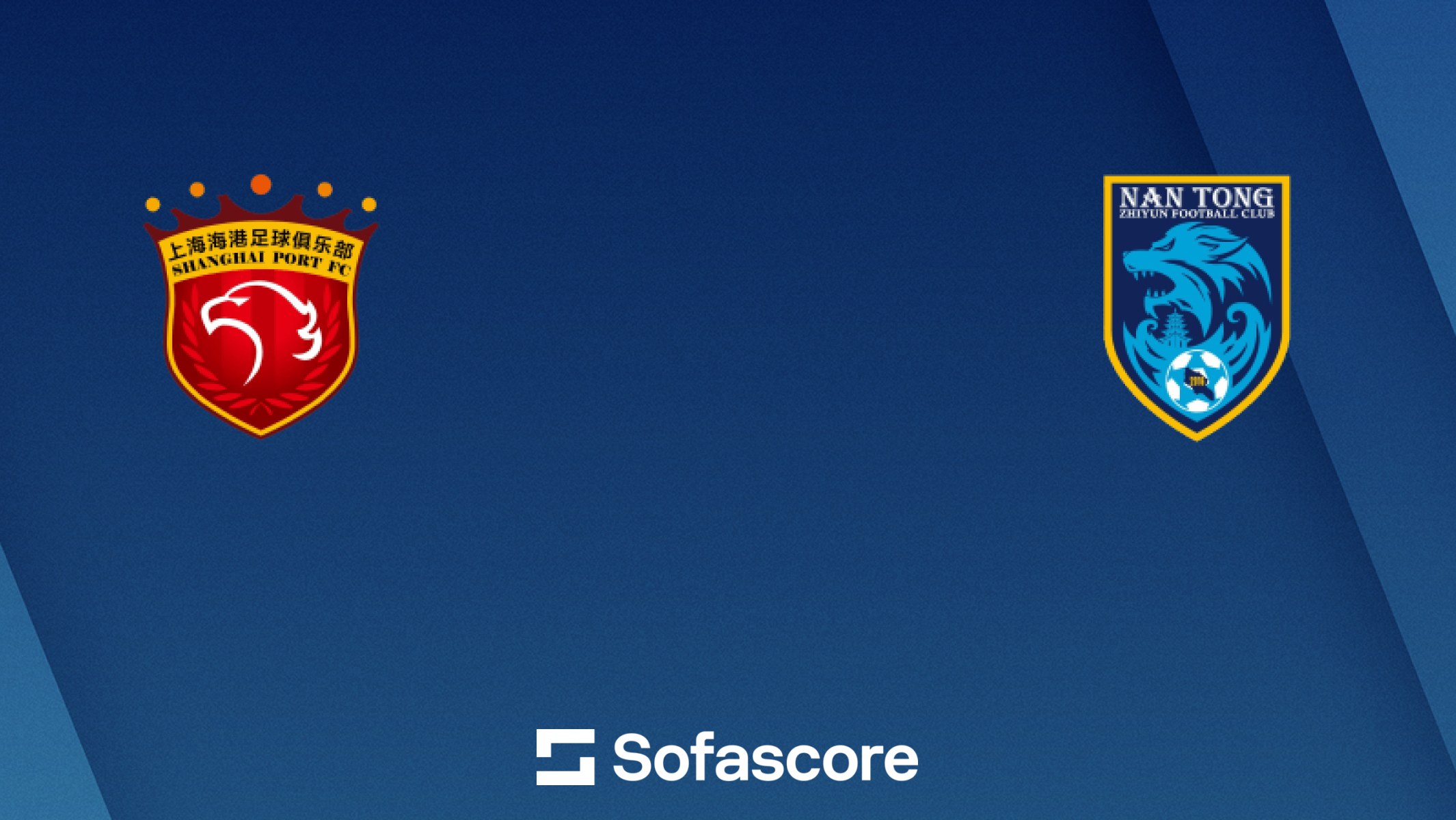 Shanghai Port vs Nantong Zhiyun live score, H2H and lineups 