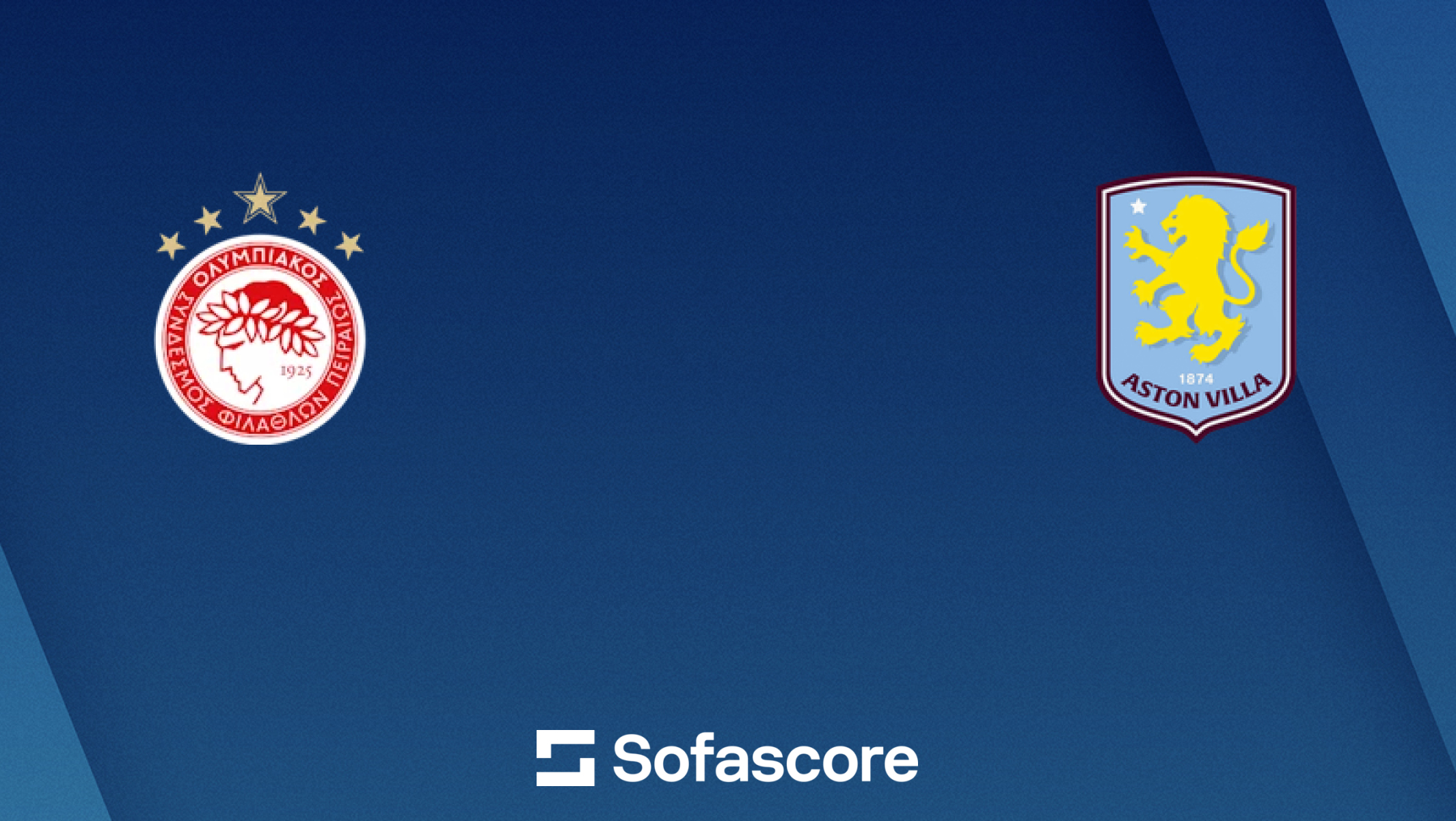 Olympiacos FC vs Aston Villa live score, H2H and lineups Sofascore