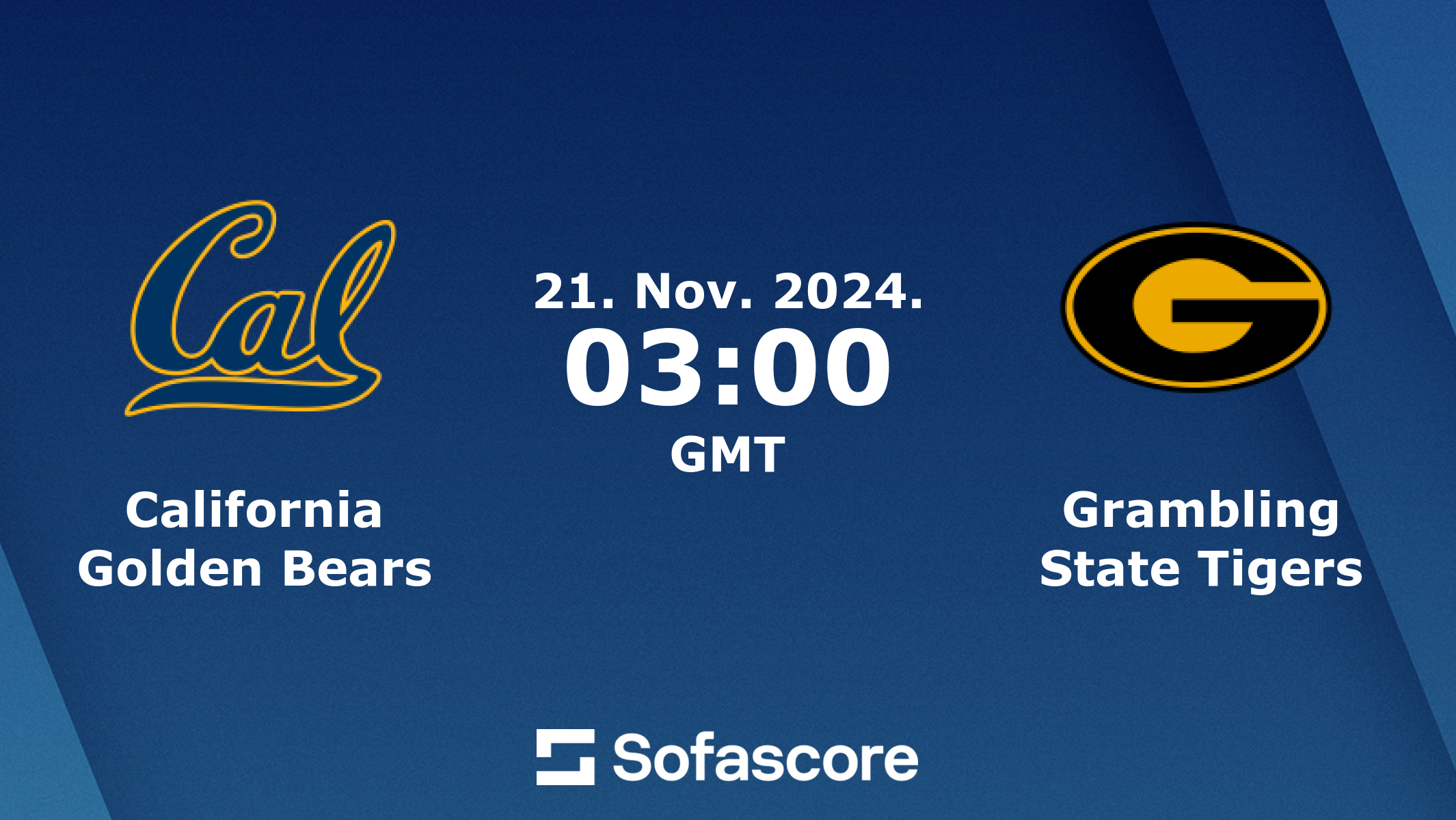 California vs Grambling State scores & predictions Sofascore