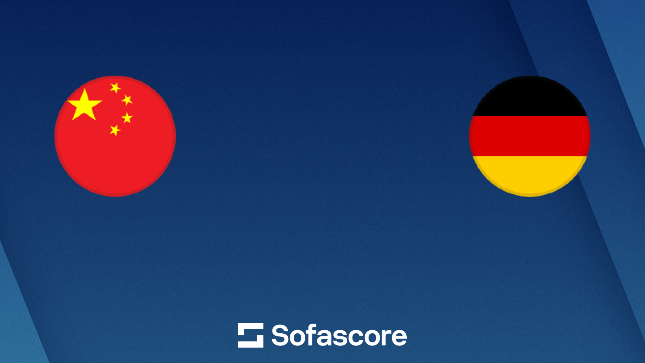 China Germany live score and H2H results - Sofascore