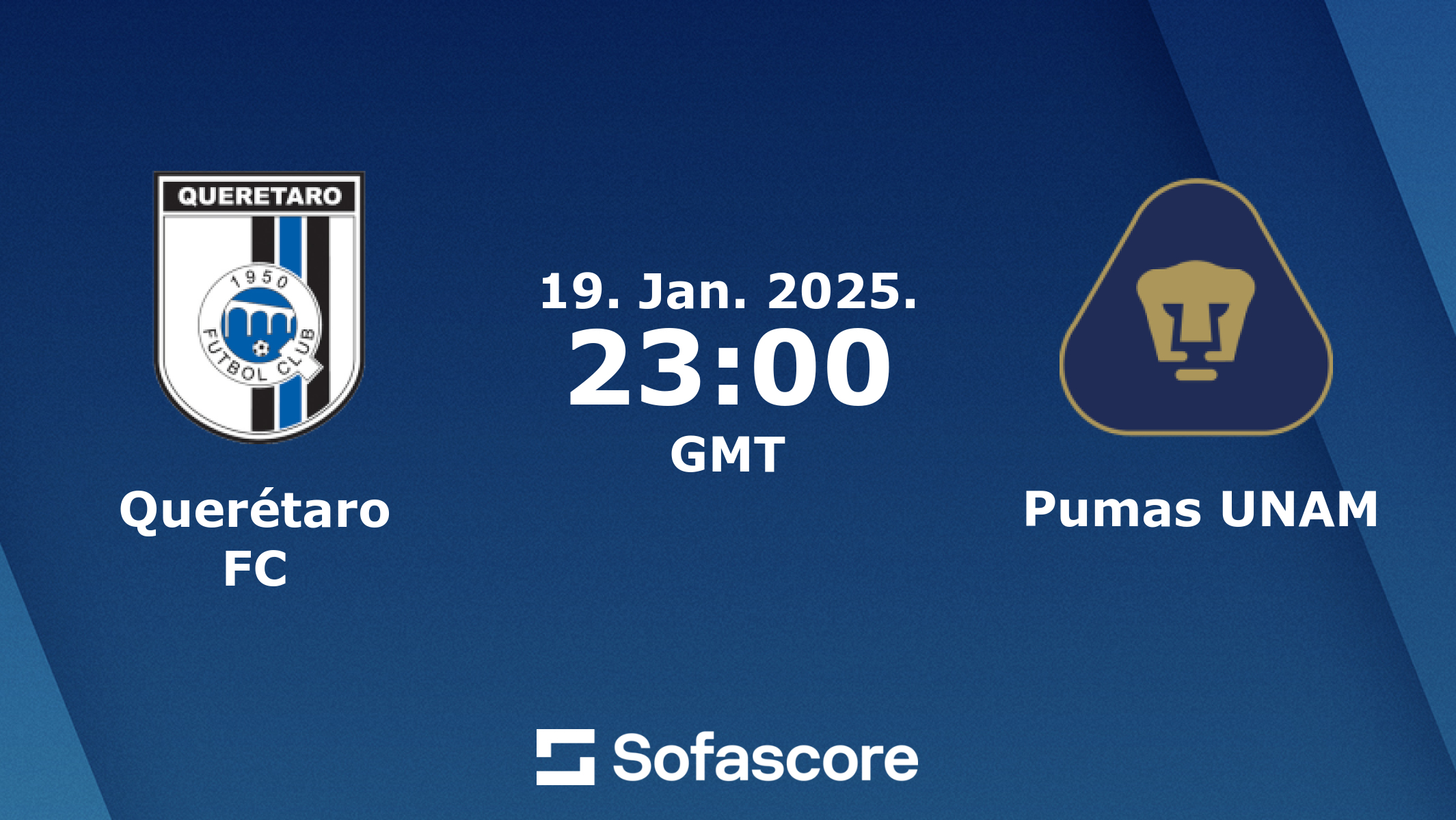 Queretaro FC vs Pumas UNAM live score H2H and lineups Sofascore
