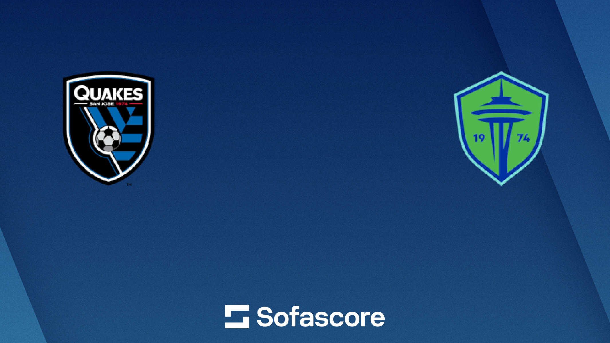 San Jose Earthquakes vs Seattle Sounders FC live score, H2H and lineups