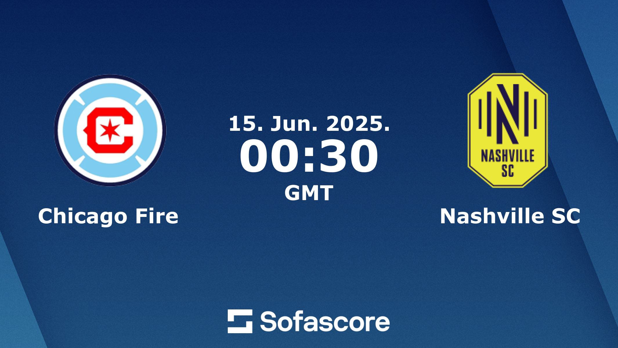 Chicago Fire vs Nashville SC live score, H2H and lineups