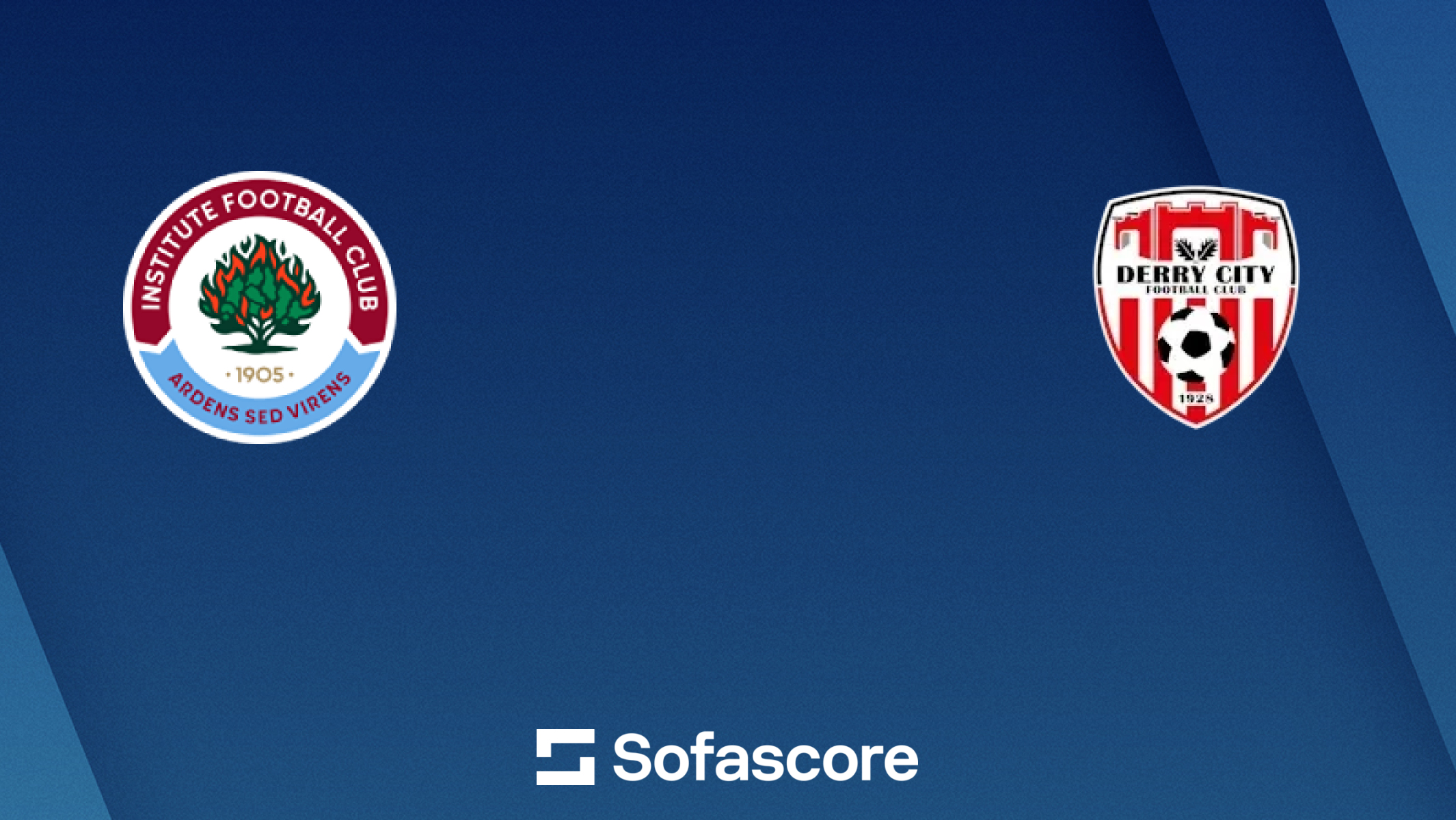 Institute vs Derry City live score, H2H and lineups | Sofascore