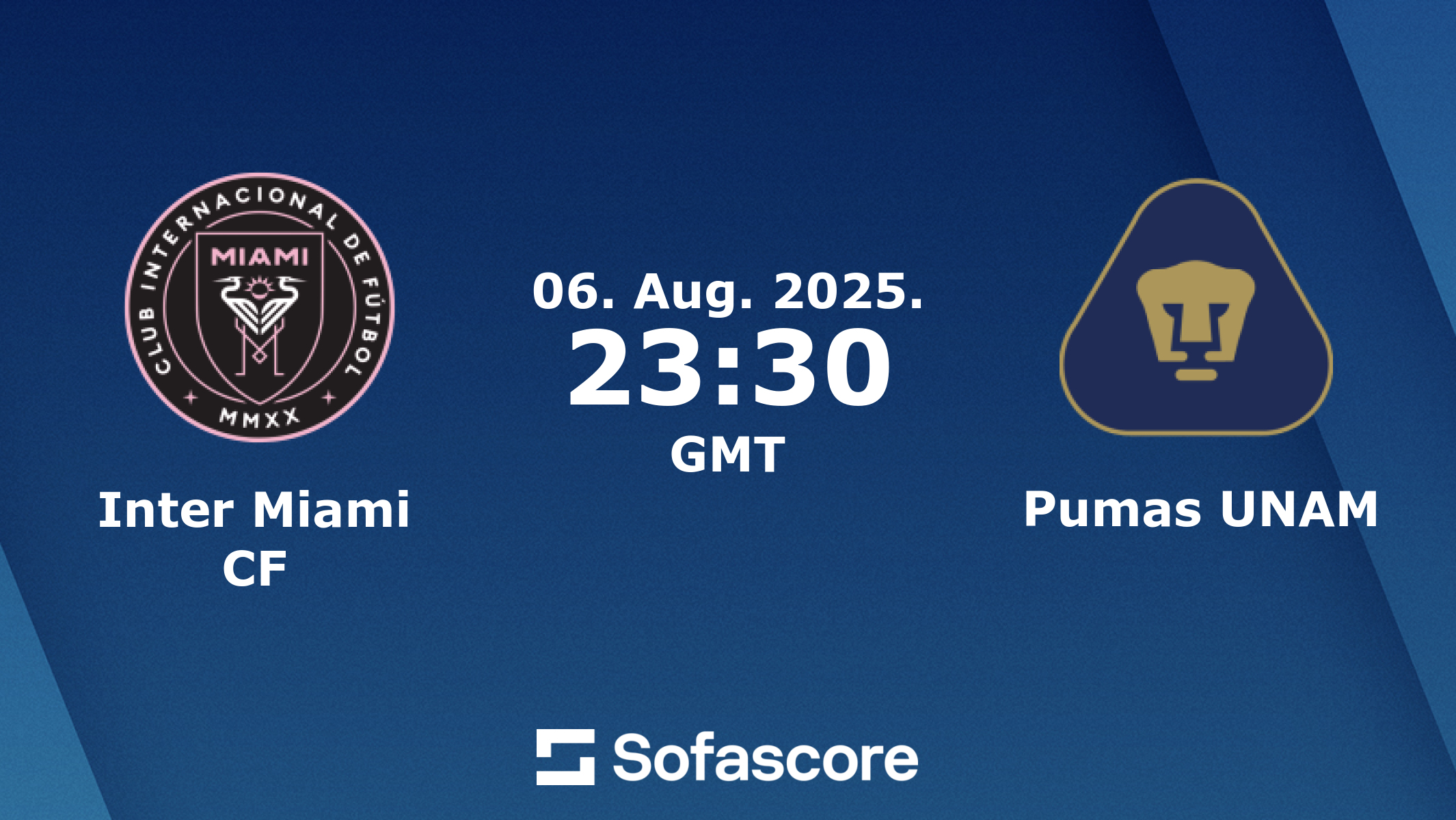 Inter Miami CF vs Pumas UNAM live score, H2H and lineups ...