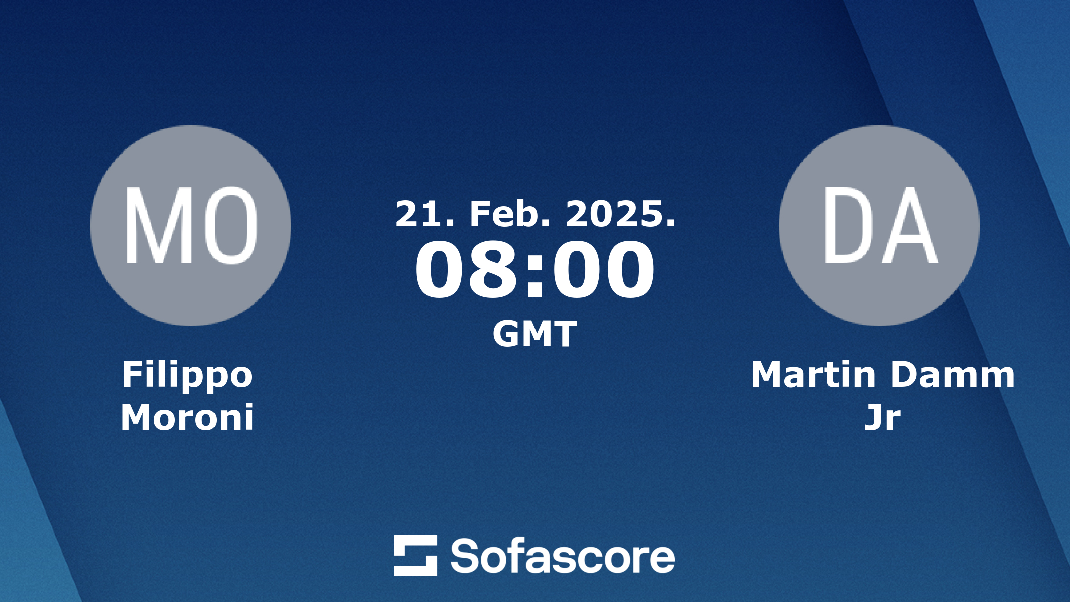 Filippo Moroni Martin Damm Jr live score, video stream and H2H results ...