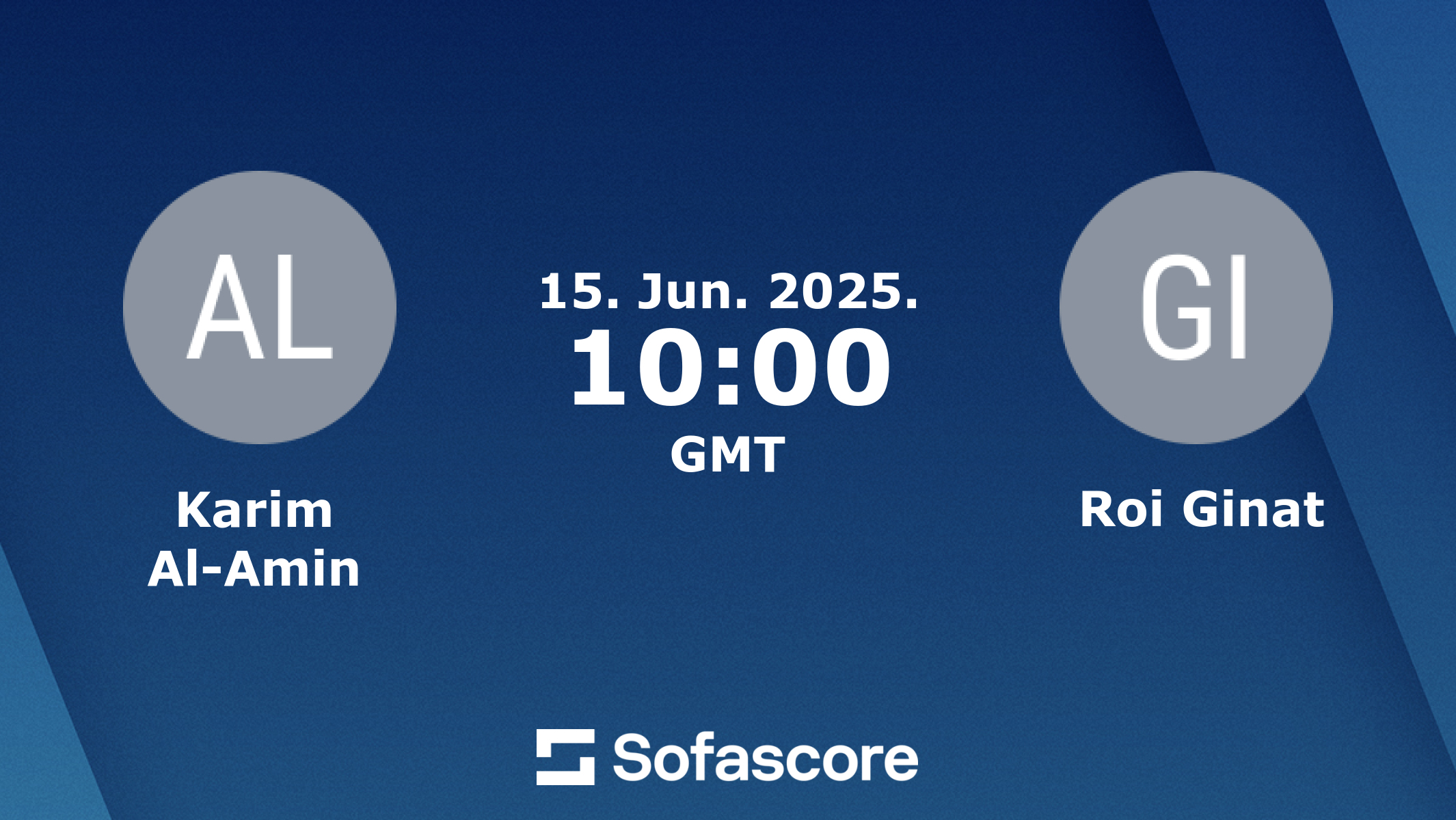 Karim Al-Amin Roi Ginat live score, video stream and H2H results ...