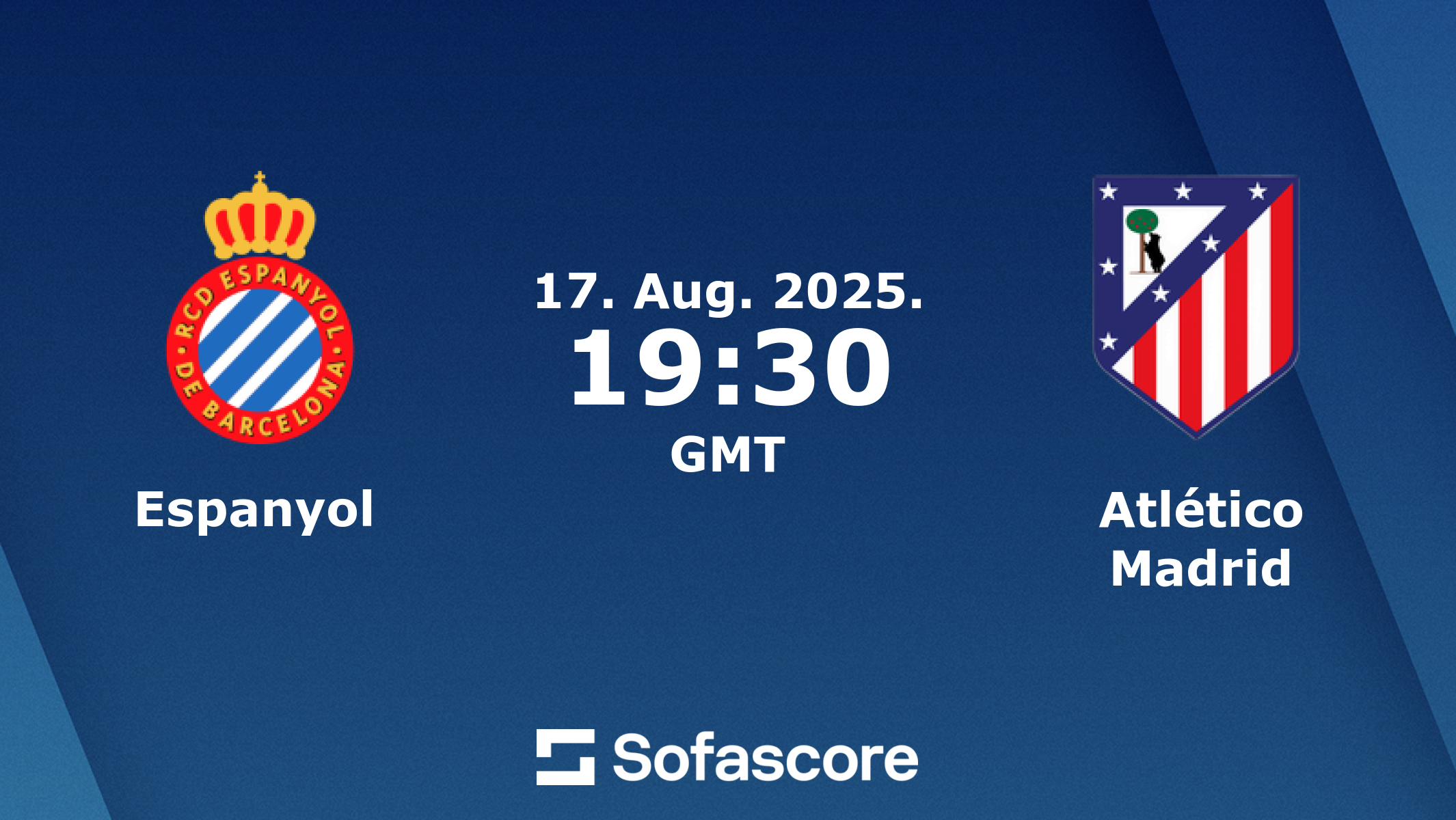 Espanyol vs Atlético Madrid match banner