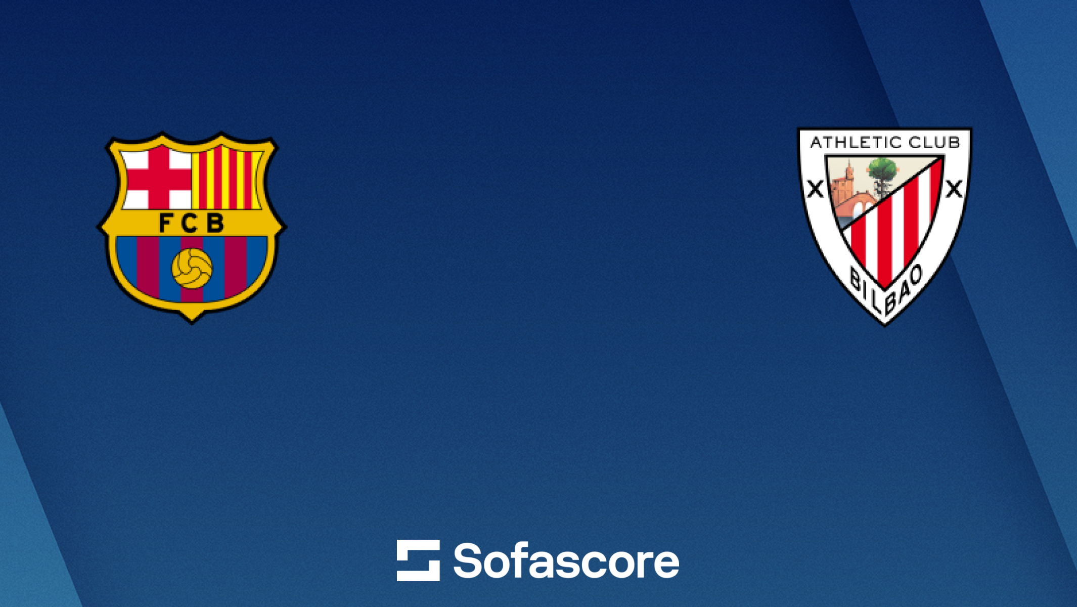 Barcelona vs Athletic Club Sofascore match card