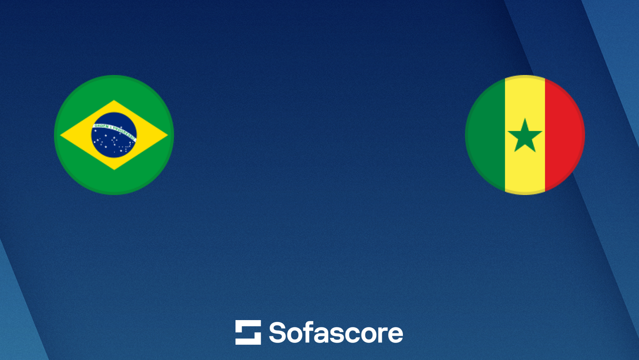 Sofascore match card Brazil vs Senegal