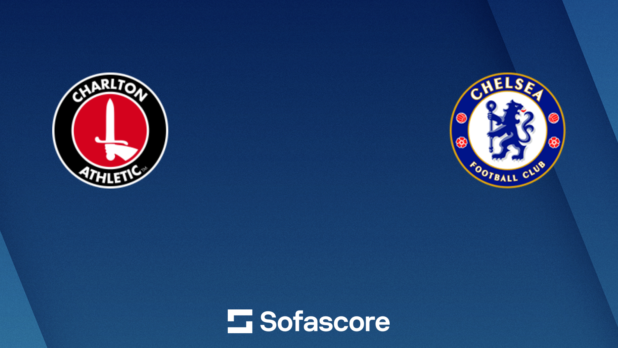 Sofascore Charlton vs Chelsea 경기 카드