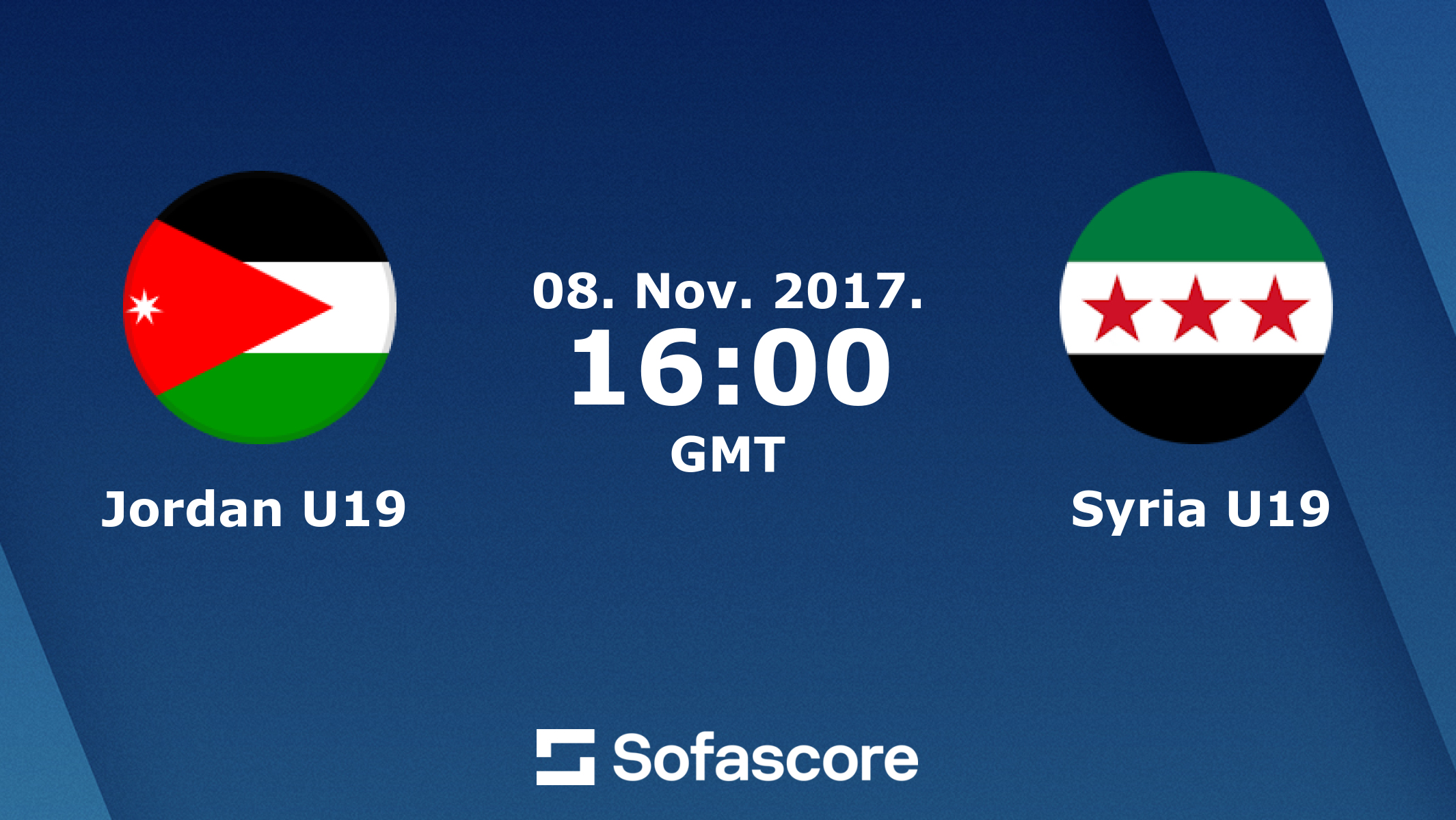 Jordan U19 vs Syria U19 live score H2H and lineups Sofascore