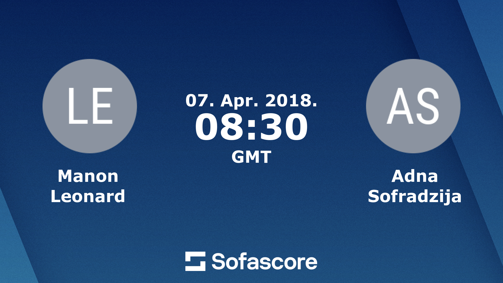 Manon Leonard Adna Sofradzija live score, video stream and H2H results ...