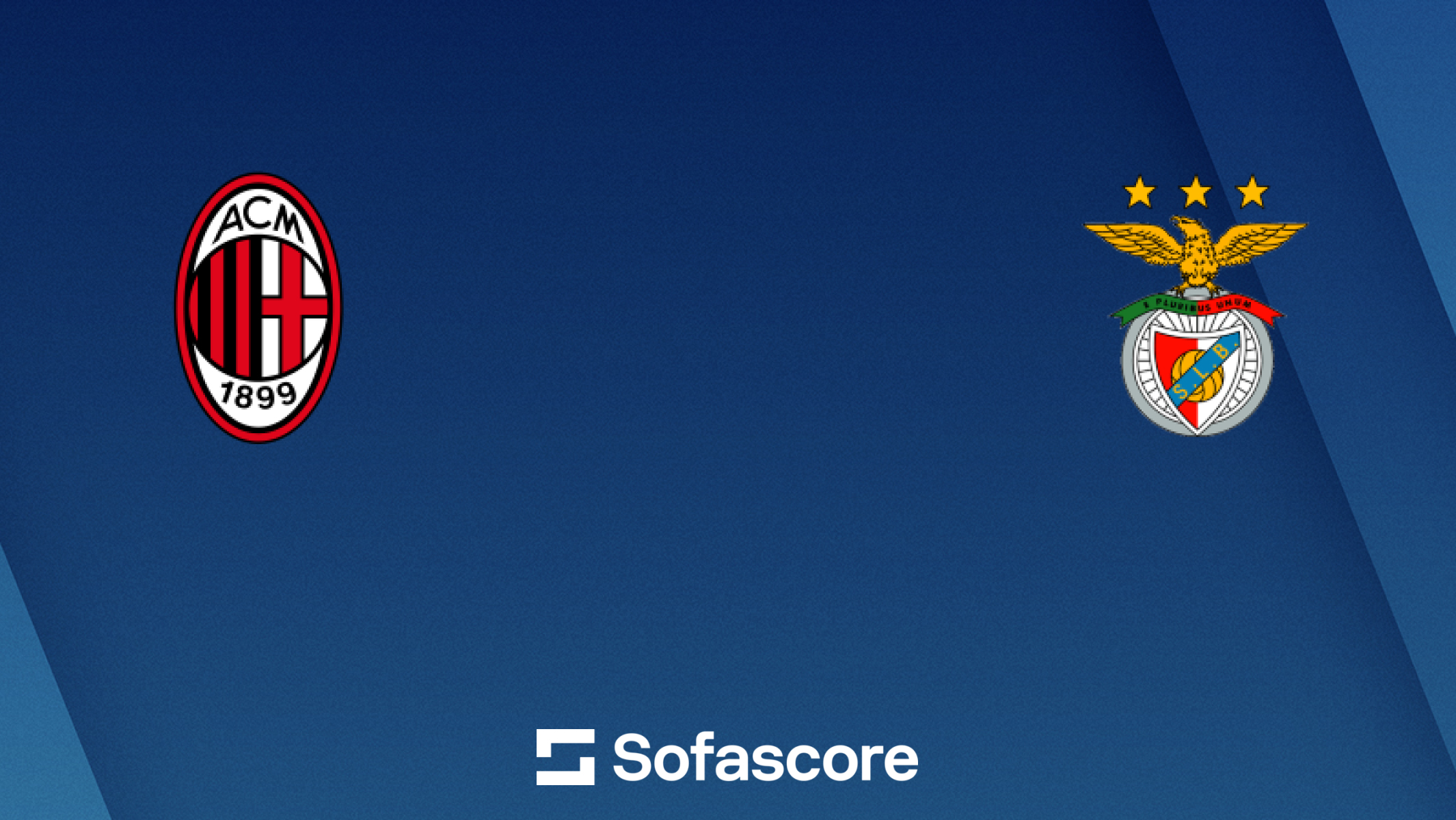 Milan vs Benfica live score, H2H and lineups | Sofascore, image size:2130x1200