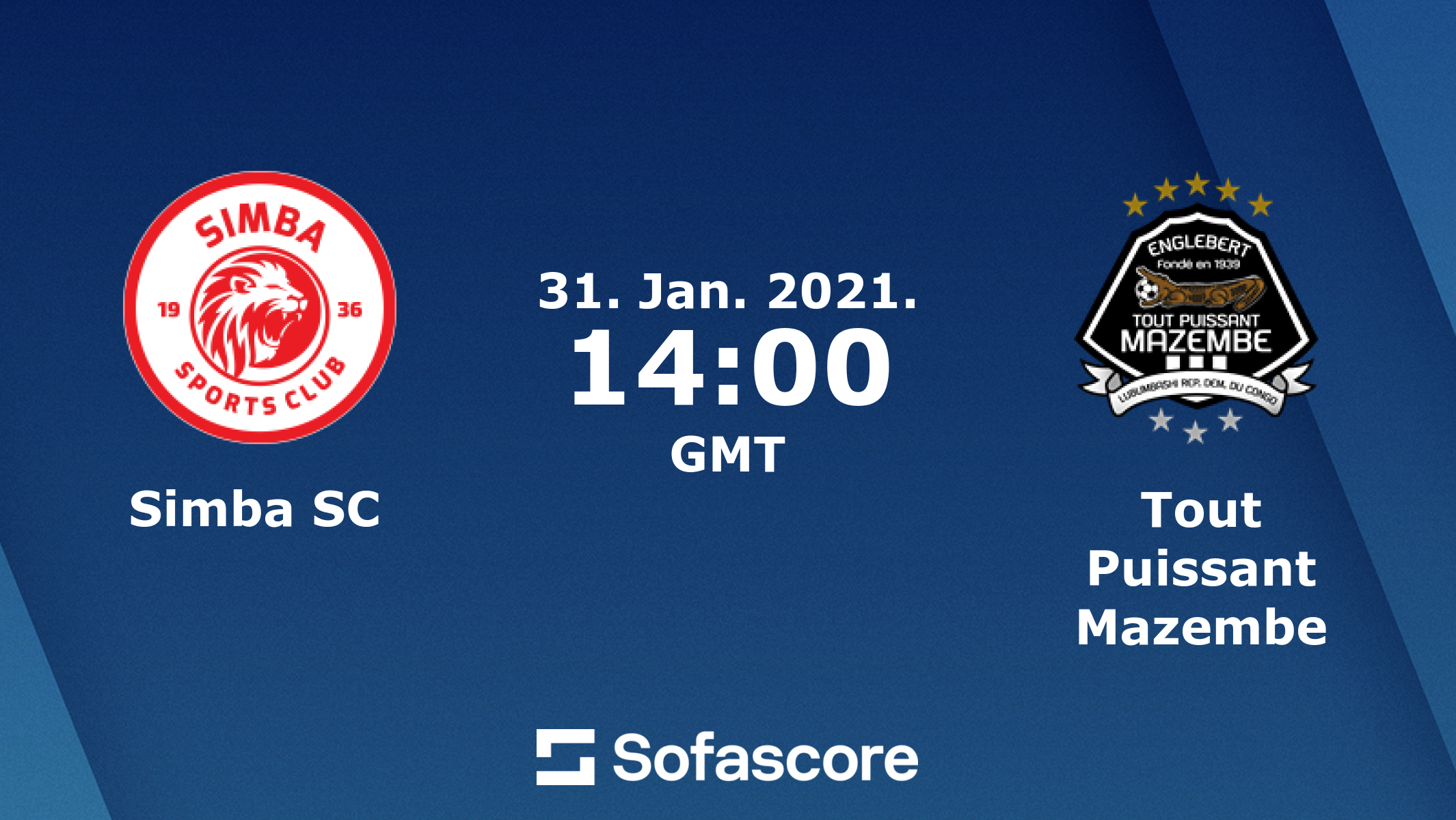 Simba SC vs Tout Puissant Mazembe live score H2H and lineups Sofascore